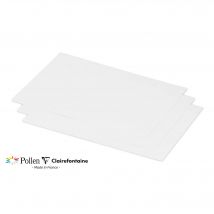 25 Cartes Pollen 158x222 Mm - Blanc - Clairefontaine