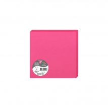 25 Cartes Pliées Pollen 160x160 Mm - Rose Fuchsia - Clairefontaine