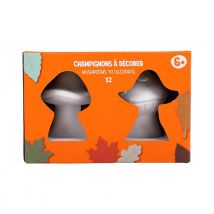 Champignons En Céramique À Décorer X2 - Créalia