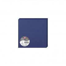 25 Cartes Pliées Pollen 160x160 Mm - Bleu Nuit - Clairefontaine