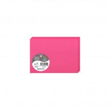 25 Cartes Pliées Pollen 110x155 Mm - Rose Fuchsia - Clairefontaine