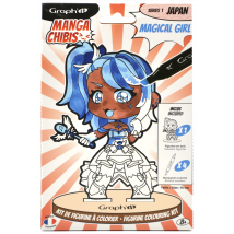 Kit De Figurine À Colorier Graph'it - Manga Chibis Magical Girl - Graph'IT
