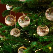 Scène Miniature À Monter - Pour Boule Ø 8 Cm - Cheminée - Créalia