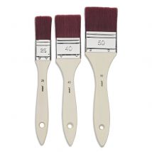 Lot De 3 Spalters Plats Pébéo - Poils Synthétiques - N°25 / N°40 / N°50