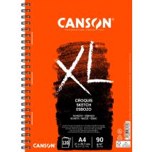 Album Croquis Canson - Xl - 120 Feuilles - Blanc - A4 - 21 X 29,7 Cm - 90 G