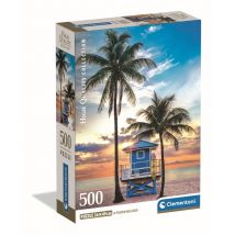 Puzzle 500 Pièces - Floride : Miami Beach - Ravensburger - Clementoni