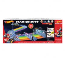 Hot Wheels - Route Arc-en-ciel Mario Kart - Circuit / Petite Voiture - Dès 4 Ans