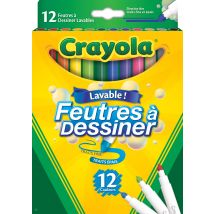 Crayola - 12 Feutres À Dessiner Super Tips