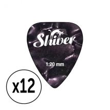 Shiver - 12 Médiators Celluloïd 1.20 Violet