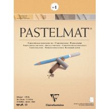 Bloc Pastelmat 4 Teintes 18x24 360g 12 Feuilles - Clairefontaine