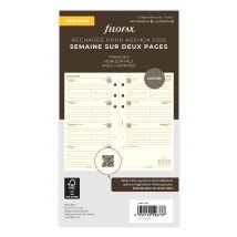 Recharge Pour Agenda Semainier 2026 Filofax - Personnal - Creme