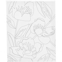 Toile Imprimée Créativ Company - Coquelicots - 24 X 30 Cm - 360g