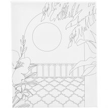 Toile Imprimée Créativ Company - Balcon - 24 X 30 Cm - 360 G/m²