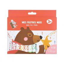 Maxi Feutres Lavables X12 - Crealia enfants