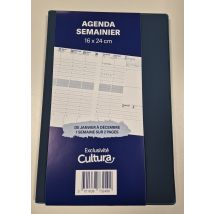 Agenda Civil Semainier 2026 La Plume Dorée - 16 X 24 Cm - Vert Bouteille - Exclusivité Cultura