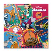 Calendrier Mural 2026 - Disney Les Grands Classiques - 30 X 30 Cm - Grupo Erik