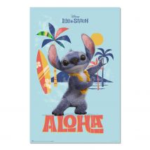 Poster Grupo Erik - Disney - Stitch Live Action - Aloha - 61 X 91,5 Cm
