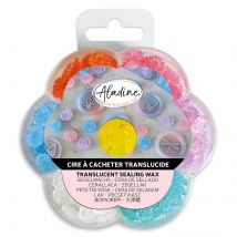 Lot De 7 Couleurs De Cire À Cacheter Aladine - Translucide Scrapbooking
