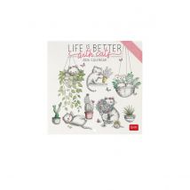 Calendrier 2026 Legami - Sketchy Cats - 18 X 18 Cm