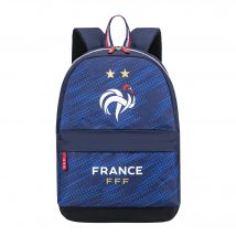 Sac À Dos 2 Compartiments Fff - Polyester - 33x41x14cm - Bleu Marine - La Plume Doree