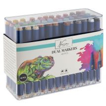 Lot De 48 Marqueurs Alcool Pointe Double - Nassau