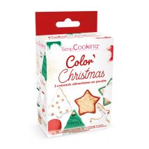 Lot De 3 Colorants Alimentaires Scrapcooking - Vert, Doré, Rouge - 70 G - Scrapcooking