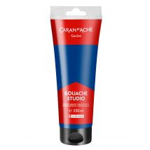 Tube 250 Ml De Peinture Caran D’ache Gouache Studio - Cyan - Caran d'Ache
