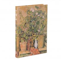 Carnet Paperblanks - Vert - Mini - Pots En Terre Cuite Et Fleurs De Cézanne - 176 Pages Lignées