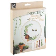 Kit De Broderie Craft Id – Fleurs Et Abeilles