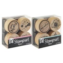 Lot De 4 Tampons Avec Encreur - Craft Id - Craft Id