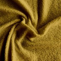 Coupon De Tissu Domotex - Teddy - Boucle Ocre - 200 Cm
