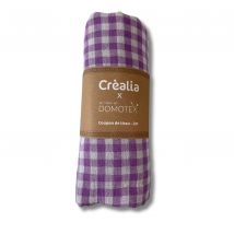 Coupon Bague 2m Dg Gaufree Vichy Jacinthe / Blanc Casse - Domotex