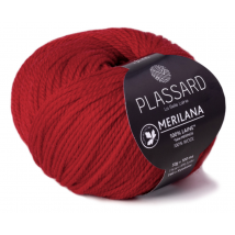Pelote De Fil Plassard - Merilana - Rouge-hermès 61