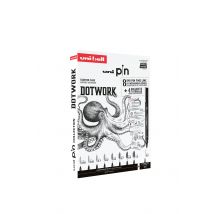 Coffret D'Initiation 8 Feutres À Pointe Fine - Uni-ball - Dotwork - Uni Pin