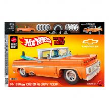 Coffret De Construction Custom Chevy Pickup 1962 - Mattel Brick Shop Hot Wheels - 858 pièces - Mega Bloks