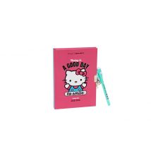 Journal Intime + Stylo Avec Encre Normale Et Invisible Hello Kitty - Today Is A Good Day To Smile - Mr Wonderful