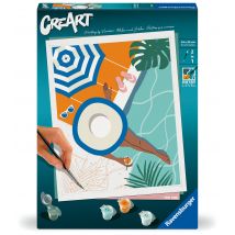 Peinture Au Numéro Ravensburger - Creart - Pool Time - 24 X 30 Cm