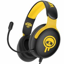 Casque Gaming Filaire Brawl Stars Avec Micro Amovible - Subsonic - Noir Et Jaune
