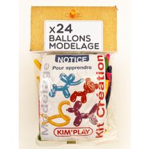 Lot De 24 Ballons Modelage Kim'play