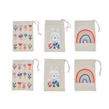 Lot De Sacs En Tissu Créalia - Printemps - 10 X 15 Cm - Crealia enfants