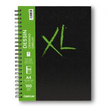 Carnet Spiralé Sur Grand Côté Xl Dessin 60 Feuilles A4 160g Portrait New - Canson