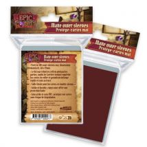 Sleeves Mat 66 X 91 Mm X100 100 Microns Rouge - Epic Forge