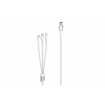 Câble Universel Mobility Labs - 3-en-2 - Blanc