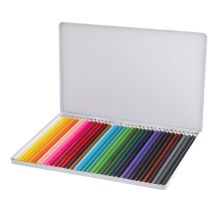 Crayons De Couleur En Boîte Métallique - 36 Pcs. - Moxy