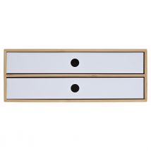 Organisateur De Bureau - 2 Tiroirs - Bambou - Cultura