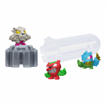 3 Mini Figurines Mrbeast Lab - Moose Toys - Swarms Fusion - 2,5 cm - Modèles Aléatoire