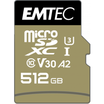 Carte Microsd Emtec - 512gb - Uhs-i U3 V30 A2 - Emtec