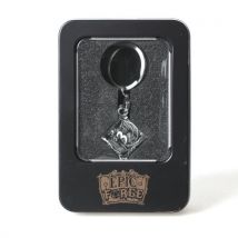 Porte-clé D6 Argent + Lot De 7 Mini Dés Métal 5 Mm - Epic Forge