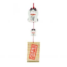 Cloche Furin En Céramique - Maneki Neko Kuroshiro - Tierra Zen