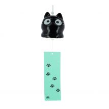 Cloche Furin En Céramique - Neko Noir - Tierra Zen